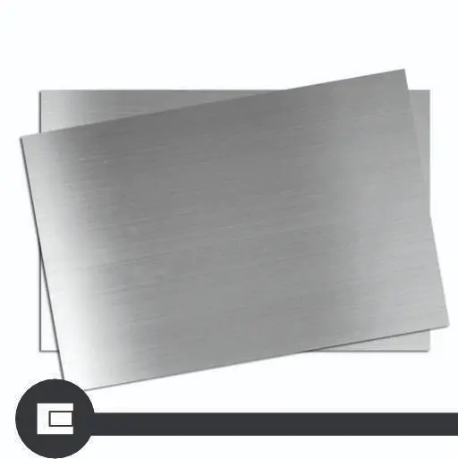 Lámina de acero inoxidable cepillada cal 20 6 ft